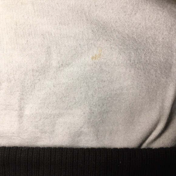 Volcom cap sleeve hoodie, black w/ paint design, S - Picture 8 of 8